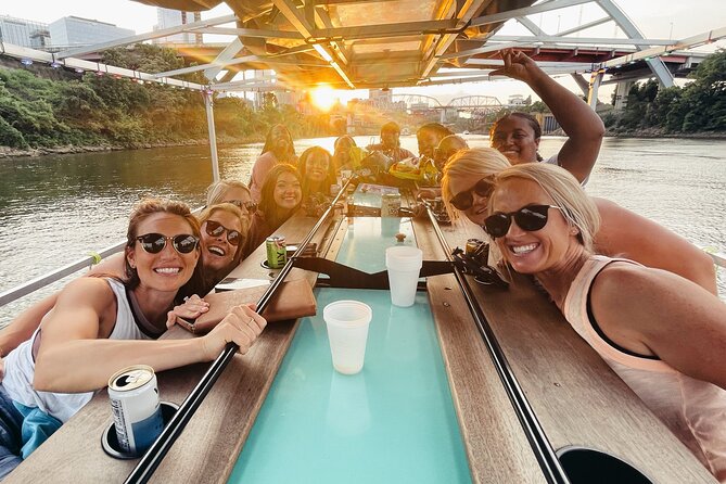 Downtown Nashville Pedal Pontoon Boat Cruise with Captain - Pedal pontoon setup: mahogany bar vibes and flexible effort