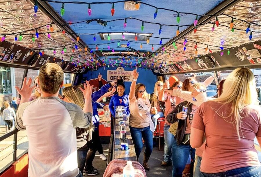 Nashville: Party Bus with DJ and Bar - Broadway and Honky Tonk Highway, with a 2-Hour Party Timeline