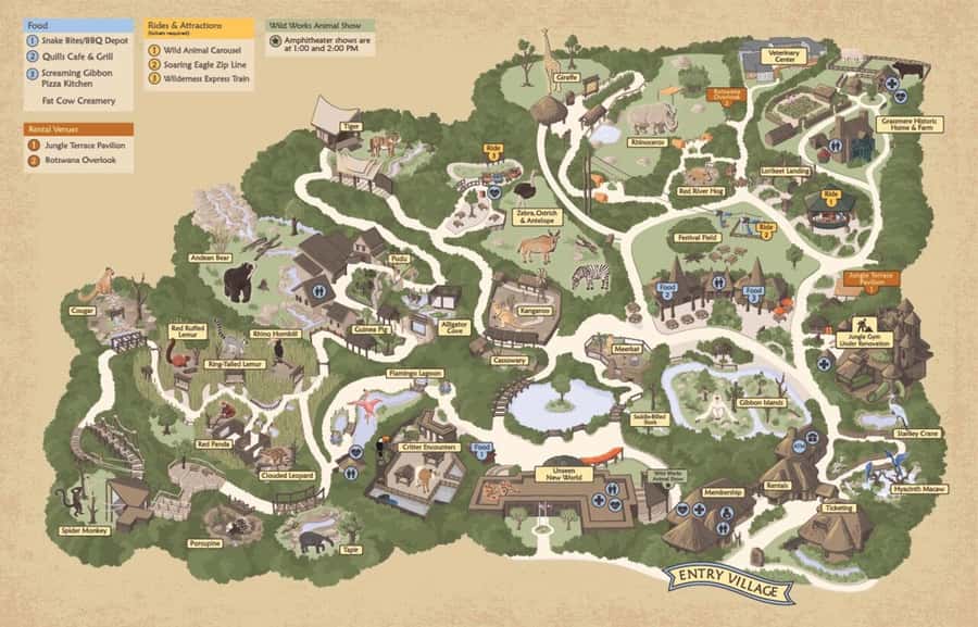 Nashville Zoo: Any-Day Admission Ticket - Keeper talks, Wild Works shows, and the amphitheater schedule