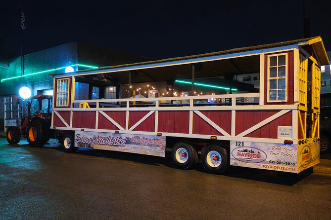 Night-Time Hayride Sightseeing Tractor Tour of Nashville - Night Tractor Tour Schedule: Timing and What You Get at 7 pm
